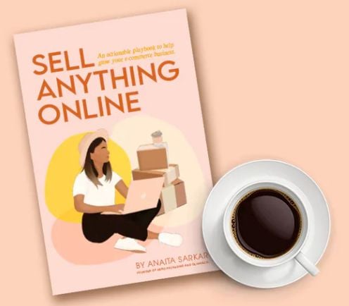 Book cover: 'Sell Anything Online' by Anaita Sarkar