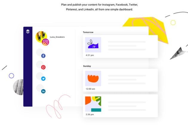 Snapshot of Buffer website exemplifies its proficiency for scheduling and publishing social content