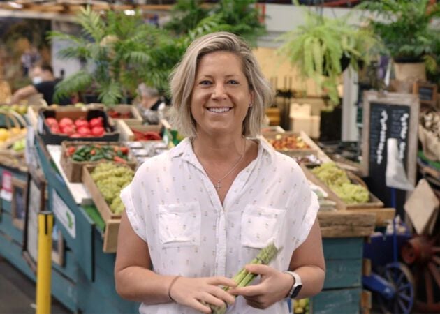 Catherine Velisha at market