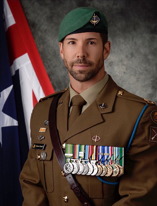 Heston Russell, Special Forces veteran in uniform