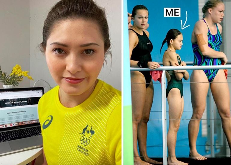 Melissa Wu in 2020 and at age 13