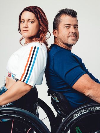 Natasha Price and Adam Sheppard