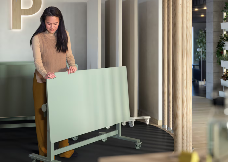 The MITTZON Foldable table with castors ($349). Image: IKEA