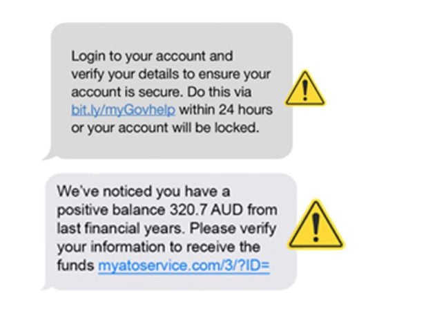 sms scammers are targeting tax payers