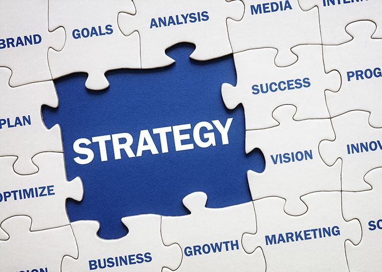 Business strategy jigsaw puzzle