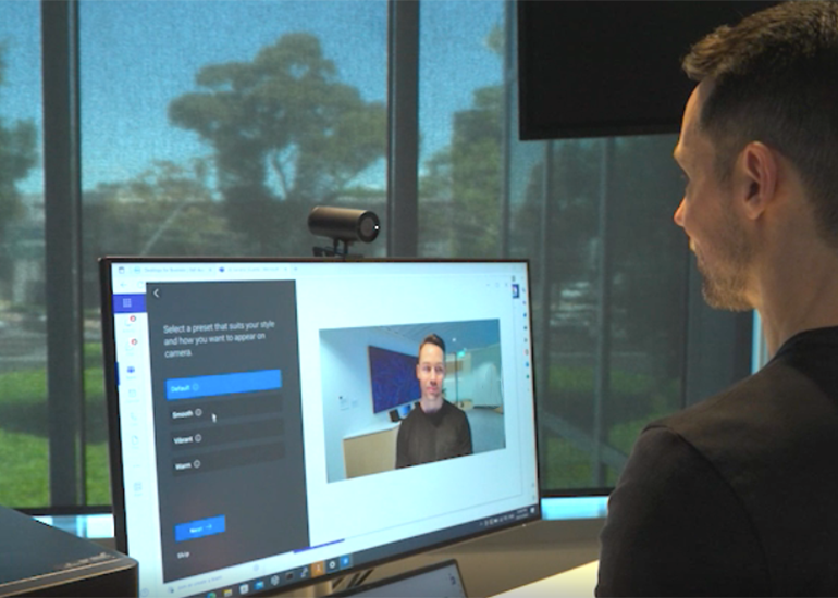 Dell's UltraSharp Webcam. Image: Kochie's Business Builders.