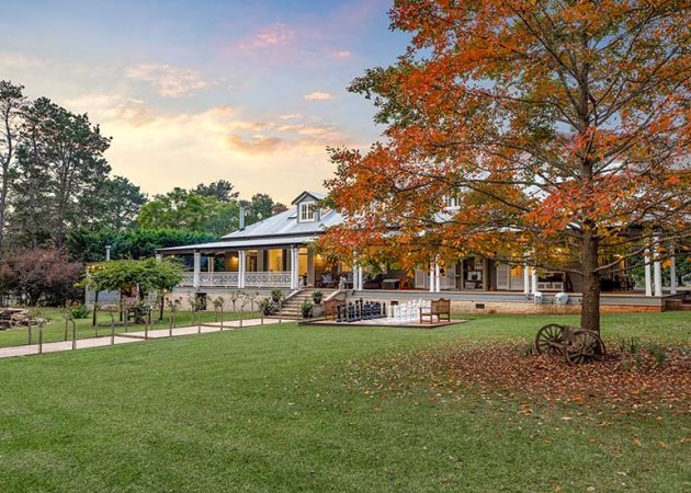The Homestead at Kalinya Estate has been lovingly restored to its former glory