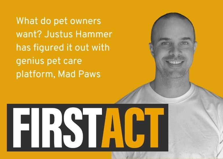 Mad Paws founder Justus Hammer on the First Act podcast