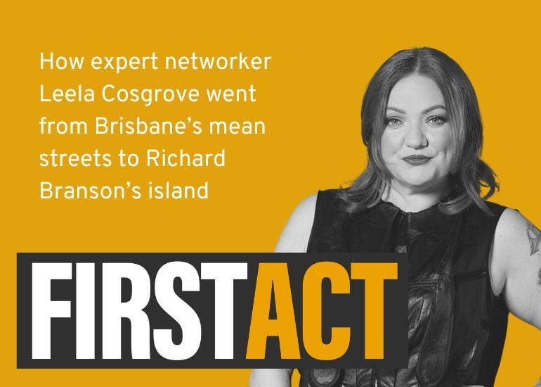 Leela Cosgrove on the First Act podcast