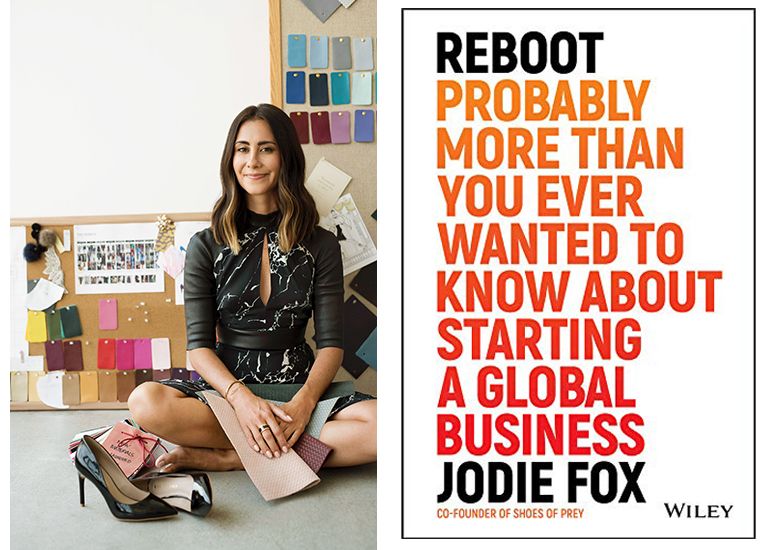 Jodie Fox with 'Reboot' book cover
