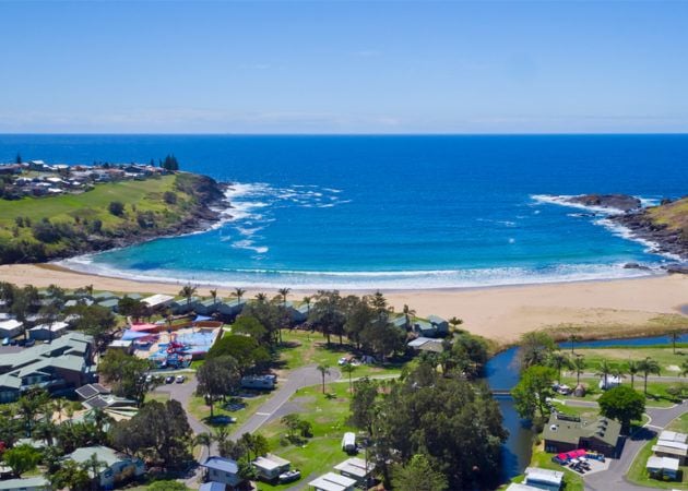 Easts Beach - aerial view