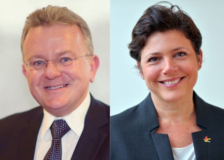 Bruce Billson and Georgie Harman
