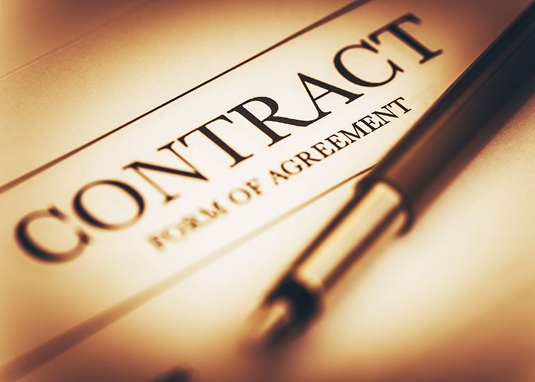 Legal contract or form of agreement