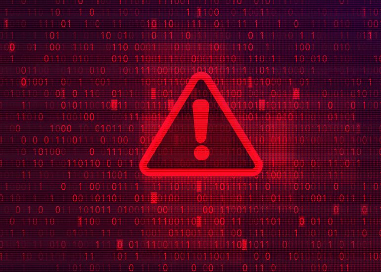 red warning sign graphic