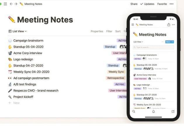 Notion app