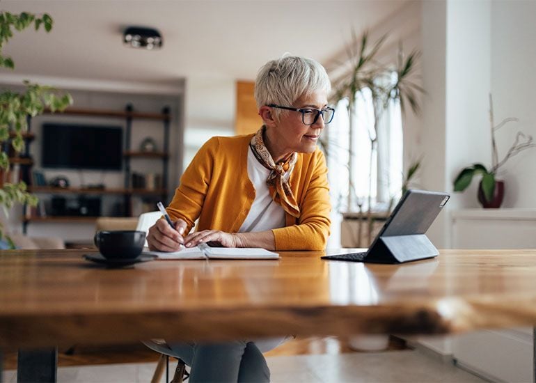 working from home