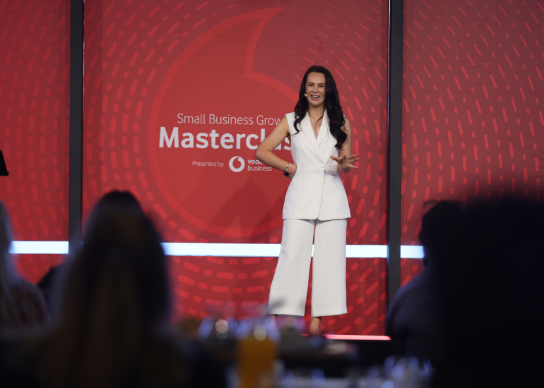 Victoria Devine speaking at the recent Melbourne event. Image: Supplied.