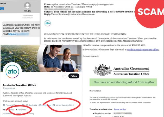 ATo tax scams