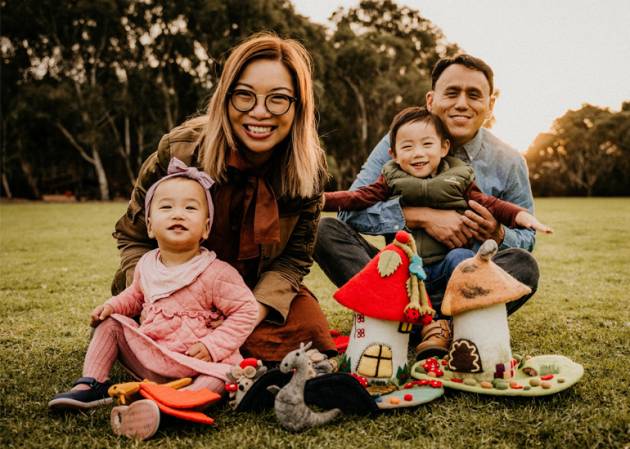 Jooli Chan and family - founders of artisan business Tara Treasures