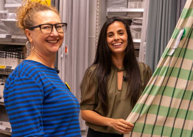 IKEA for Business interior designer Janet with Bec Burrowes from Little Lights Play Therapy.