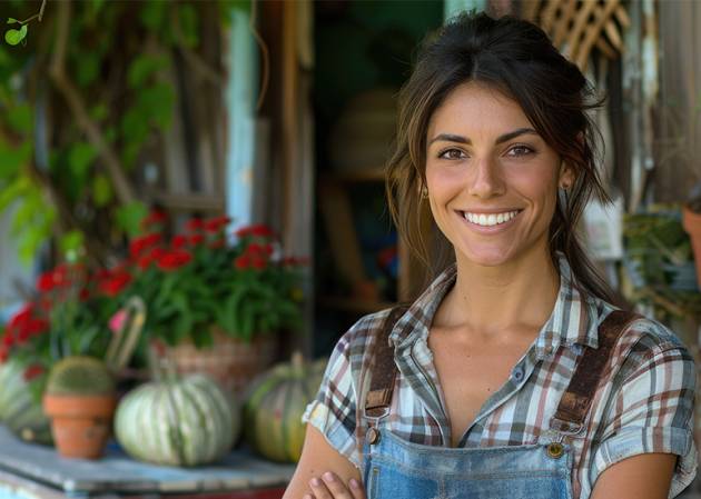 regional small business owners woman smiling and looking at camera