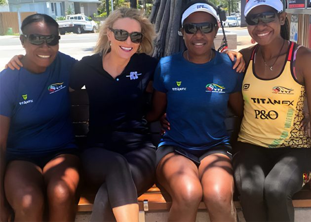Shannon with members of The Vanuatu team