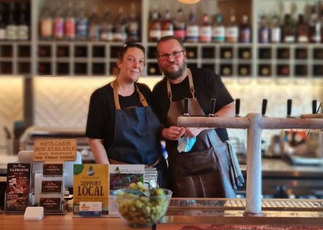 The Local Taproom Chris and Carly Lambert