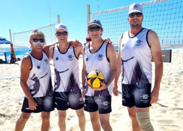 Ace sunglasses volley ball team