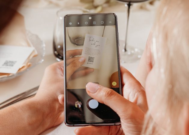 Sharing pics is as easy as scanning a QR code
