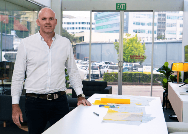 Brisbane architect Ben Kearney saw potential in a 'pretty sad, 1990s' office space - he was right