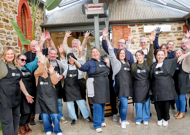 Guests celebrating with Fleurieu