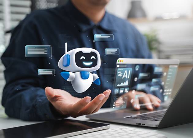 robot looking at Ai plan